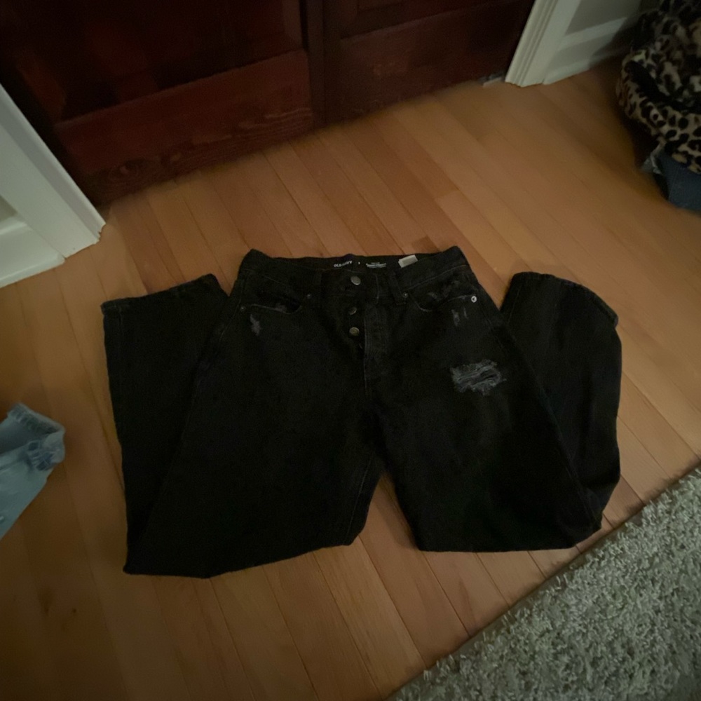 Old Navy black mom jeans